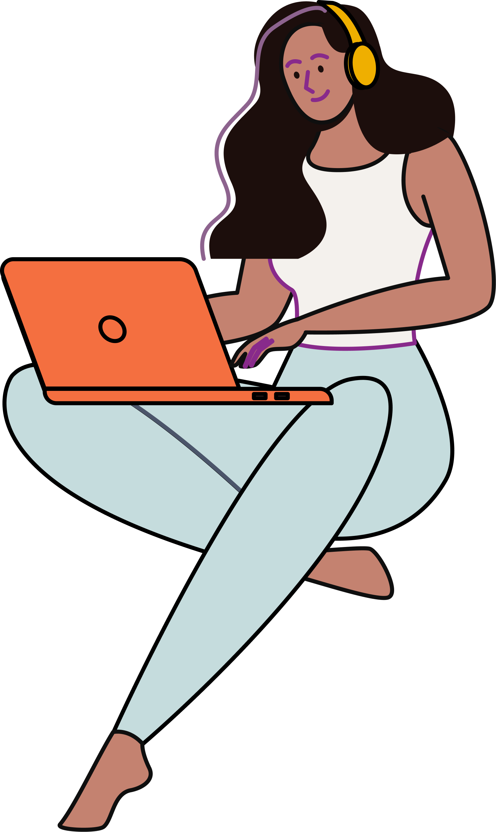Mujer con laptop